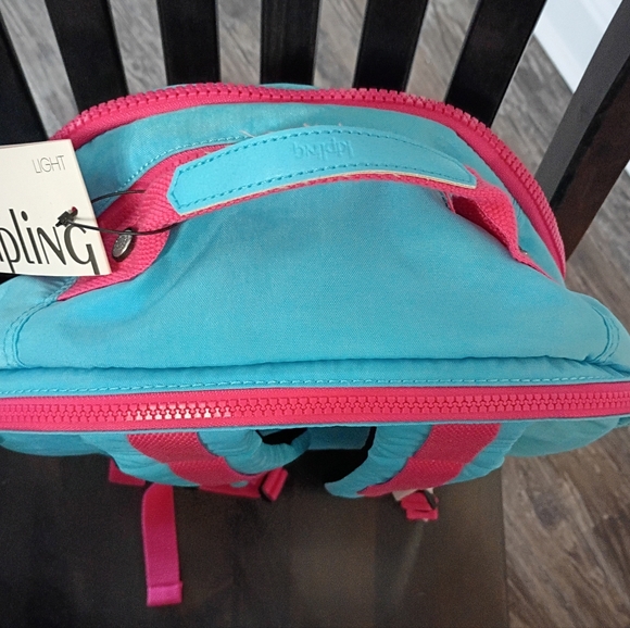 Kipling Blue Sea Seoul Extra Large 17" Laptop Backpack Combo Blue New Unused - Picture 7 of 8